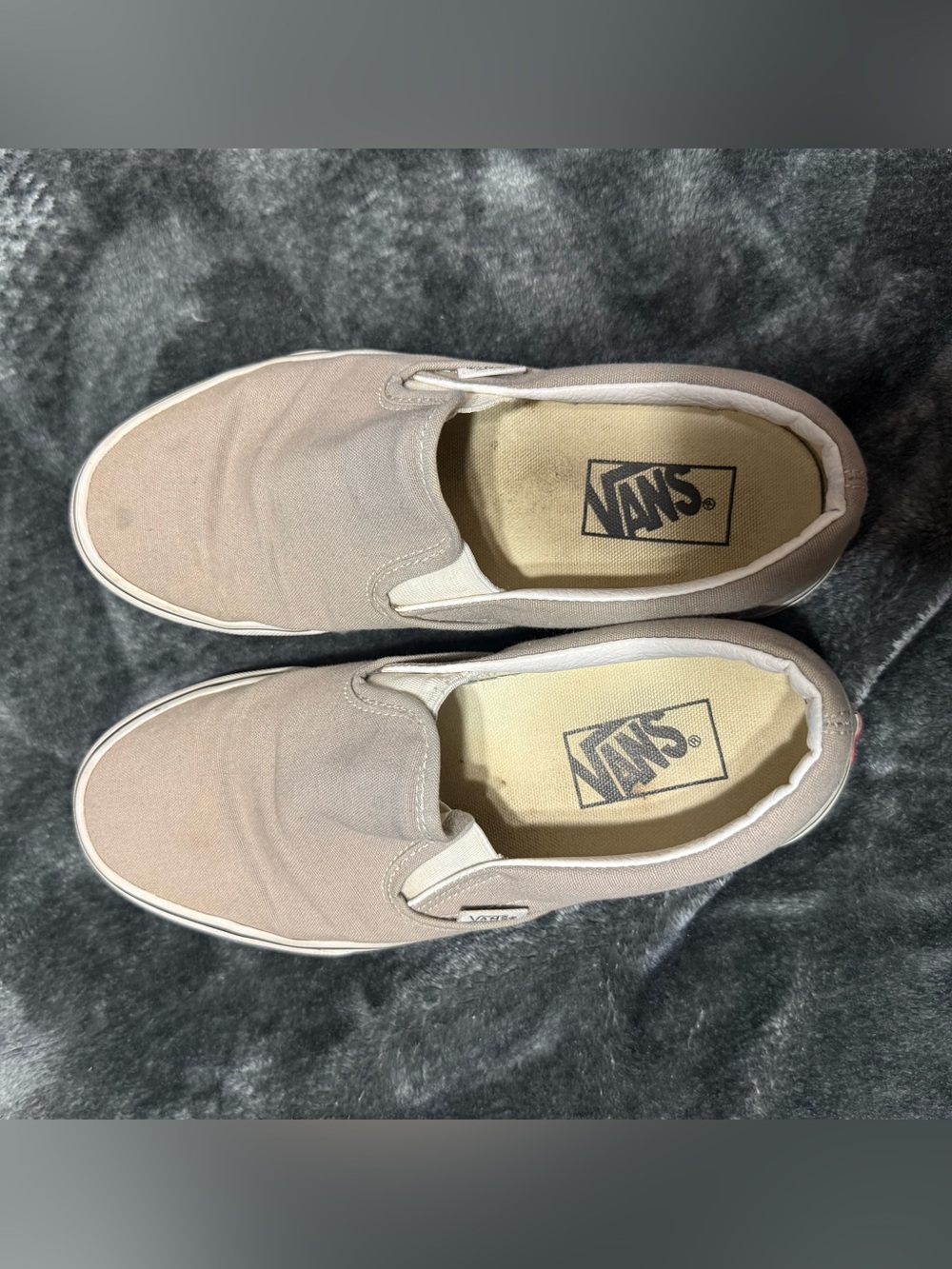Vans women’s Slip-On Canvas Shoes - Light grey